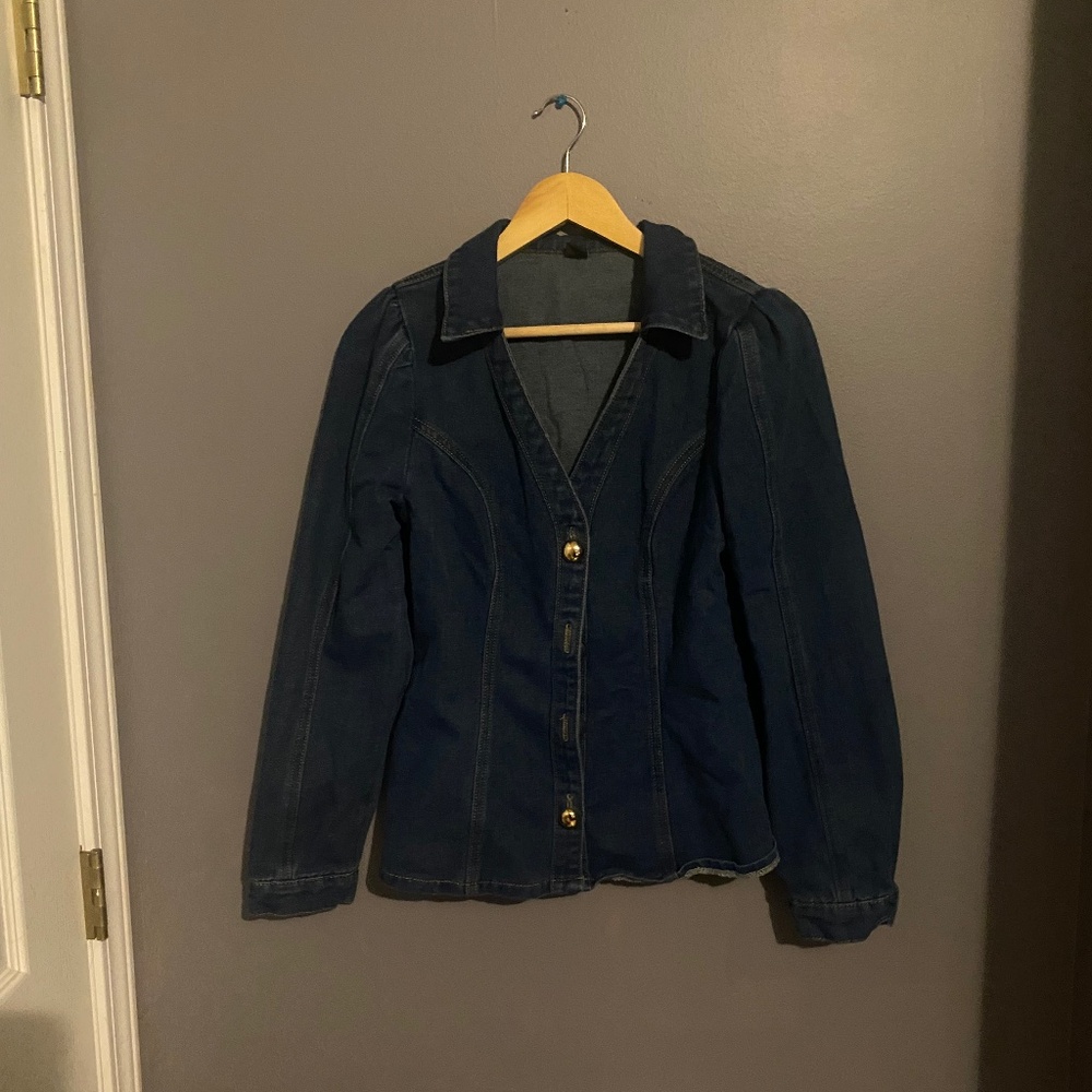 Denim button up shirt